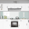 Panel kuchenny 2 pcs Biały 120 x 60 cm szkło hartowane