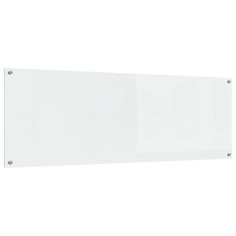 Panel kuchenny 2 pcs przezroczysty 120 x 40 cm szkło hartowane