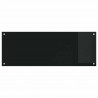 Panel kuchenny 2 pcs Czarny 110 x 40 cm szkło hartowane