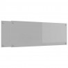 Panel kuchenny 2 pcs Jasnoszary 110 x 40 cm szkło hartowane