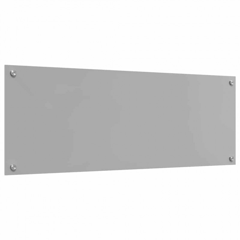 Panel kuchenny 2 pcs Jasnoszary 110 x 40 cm szkło hartowane