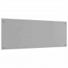 Panel kuchenny 2 pcs Jasnoszary 110 x 40 cm szkło hartowane
