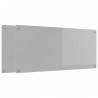 Panel kuchenny 2 pcs Jasnoszary 110 x 50 cm szkło hartowane