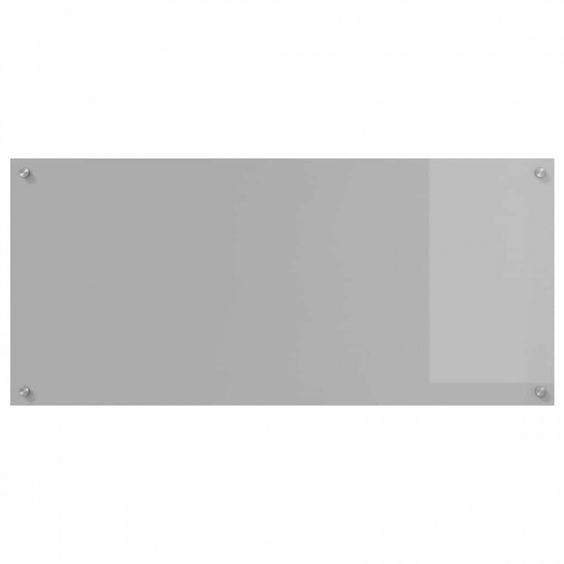 Panel kuchenny 2 pcs Jasnoszary 110 x 50 cm szkło hartowane