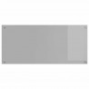 Panel kuchenny 2 pcs Jasnoszary 110 x 50 cm szkło hartowane