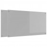 Panel kuchenny 2 pcs Jasnoszary 110 x 60 cm szkło hartowane