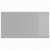 Panel kuchenny 2 pcs Jasnoszary 110 x 60 cm szkło hartowane