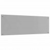 Panel kuchenny 2 pcs Jasnoszary 120 x 40 cm szkło hartowane