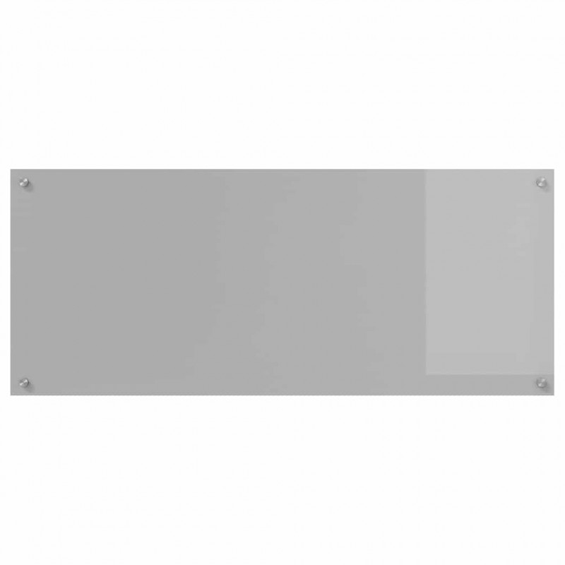 Panel kuchenny 2 pcs Jasnoszary 120 x 50 cm szkło hartowane