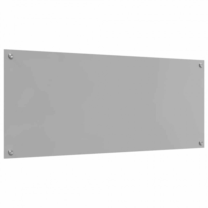Panel kuchenny 2 pcs Jasnoszary 120 x 50 cm szkło hartowane