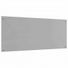 Panel kuchenny 2 pcs Jasnoszary 120 x 50 cm szkło hartowane
