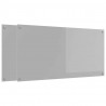 Panel kuchenny 2 pcs Jasnoszary 120 x 60 cm szkło hartowane