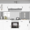 Panel kuchenny 2 pcs Jasnoszary 120 x 60 cm szkło hartowane