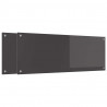 Panel kuchenny 2 pcs Ciemnoszary 110 x 40 cm szkło hartowane