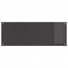 Panel kuchenny 2 pcs Ciemnoszary 110 x 40 cm szkło hartowane