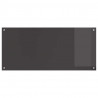 Panel kuchenny 2 pcs Ciemnoszary 110 x 50 cm szkło hartowane