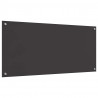 Panel kuchenny 2 pcs Ciemnoszary 110 x 50 cm szkło hartowane
