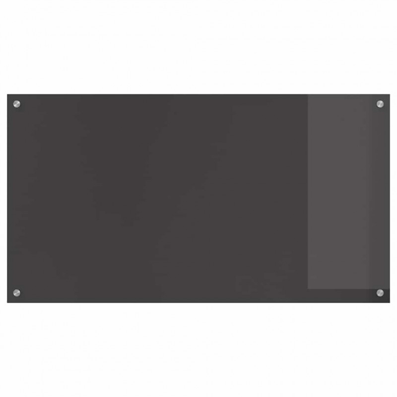 Panel kuchenny 2 pcs Ciemnoszary 110 x 60 cm szkło hartowane
