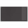 Panel kuchenny 2 pcs Ciemnoszary 110 x 60 cm szkło hartowane