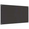 Panel kuchenny 2 pcs Ciemnoszary 110 x 60 cm szkło hartowane