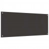 Panel kuchenny 2 pcs Ciemnoszary 120 x 50 cm szkło hartowane