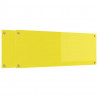 Panel kuchenny 2 pcs Żółty 110 x 40 cm szkło hartowane