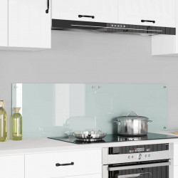 Panel kuchenny 2 pcs Biały 70 x 40 cm szkło hartowane