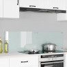 Panel kuchenny 2 pcs Biały 70 x 40 cm szkło hartowane