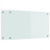 Panel kuchenny 2 pcs Biały 70 x 40 cm szkło hartowane