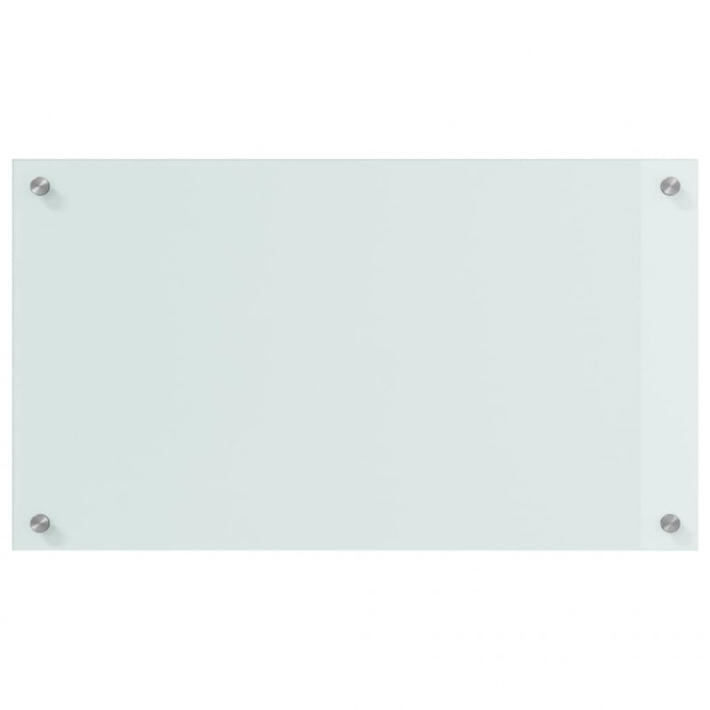 Panel kuchenny 2 pcs Biały 70 x 40 cm szkło hartowane