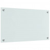 Panel kuchenny 2 pcs Biały 70 x 40 cm szkło hartowane
