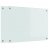 Panel kuchenny 2 pcs Biały 70 x 50 cm szkło hartowane