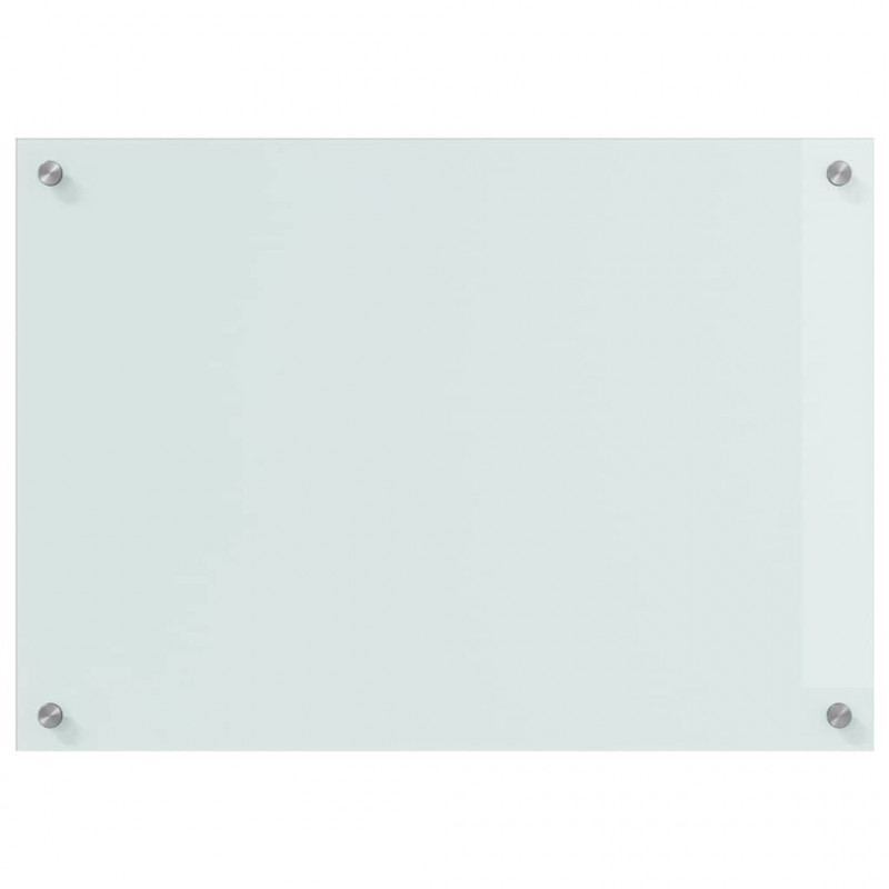 Panel kuchenny 2 pcs Biały 70 x 50 cm szkło hartowane
