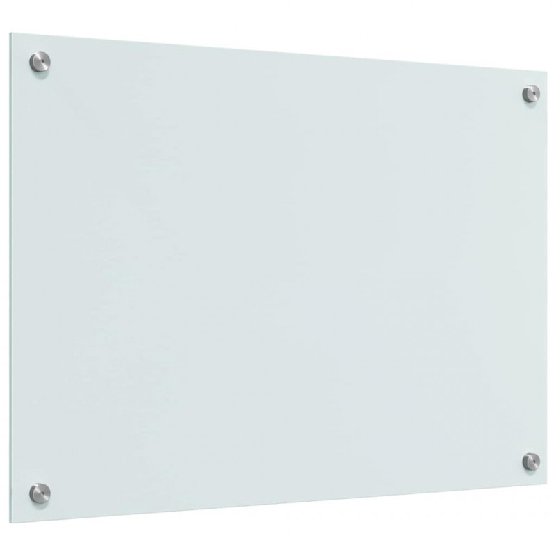 Panel kuchenny 2 pcs Biały 70 x 50 cm szkło hartowane