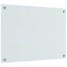 Panel kuchenny 2 pcs Biały 70 x 50 cm szkło hartowane