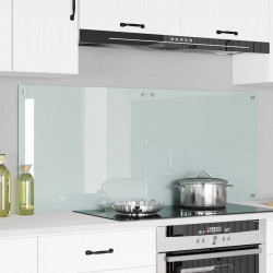 Panel kuchenny 2 pcs Biały 70 x 60 cm szkło hartowane