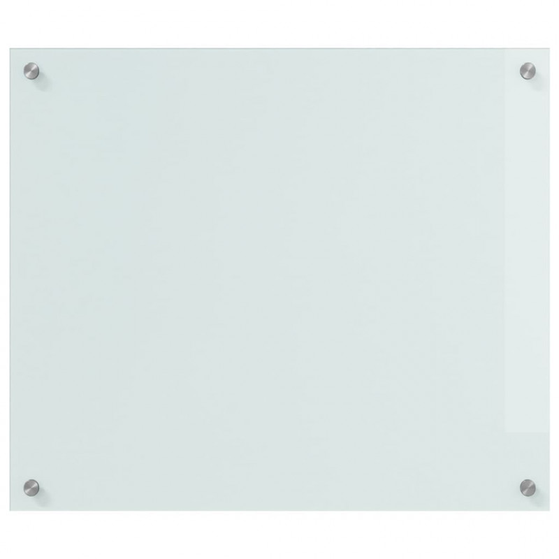 Panel kuchenny 2 pcs Biały 70 x 60 cm szkło hartowane