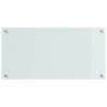 Panel kuchenny 2 pcs Biały 80 x 40 cm szkło hartowane