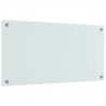 Panel kuchenny 2 pcs Biały 80 x 40 cm szkło hartowane