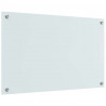 Panel kuchenny 2 pcs Biały 80 x 50 cm szkło hartowane