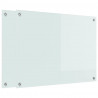 Panel kuchenny 2 pcs Biały 80 x 60 cm szkło hartowane