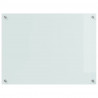 Panel kuchenny 2 pcs Biały 80 x 60 cm szkło hartowane