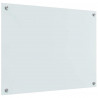 Panel kuchenny 2 pcs Biały 80 x 60 cm szkło hartowane