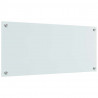 Panel kuchenny 2 pcs Biały 90 x 40 cm szkło hartowane