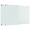 Panel kuchenny 2 pcs Biały 90 x 60 cm szkło hartowane