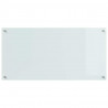 Panel kuchenny 2 pcs Biały 100 x 50 cm szkło hartowane