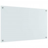 Panel kuchenny 2 pcs Biały 100 x 60 cm szkło hartowane
