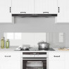 Panel kuchenny 2 pcs przezroczysty 80 x 40 cm szkło hartowane
