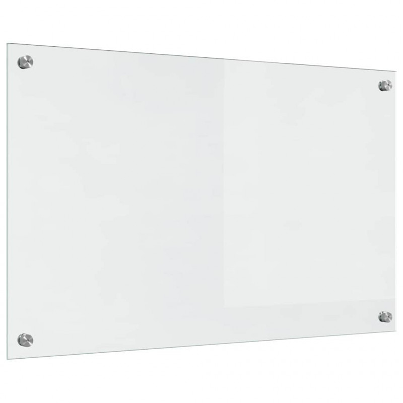 Panel kuchenny 2 pcs przezroczysty 80 x 50 cm szkło hartowane