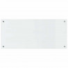 Panel kuchenny 2 pcs przezroczysty 90 x 40 cm szkło hartowane